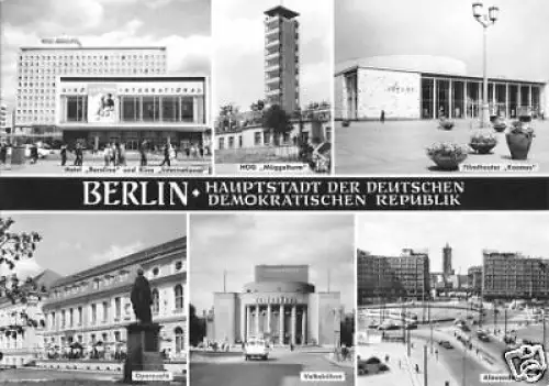 AK, Berlin, sechs Abb., 1965
