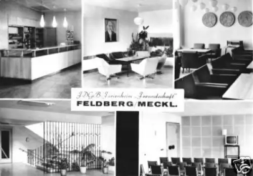 AK, Feldberg Meckl., FDGB-Heim Freundschaft innen, 1969