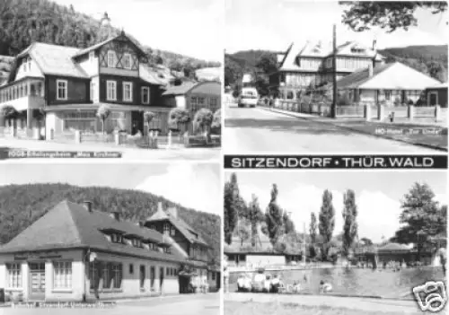 AK, Sitzendorf Thür. Wald, vier Abb., 1967