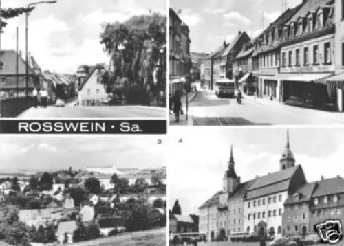 AK, Rosswein Sachs., vier Abb., 1972