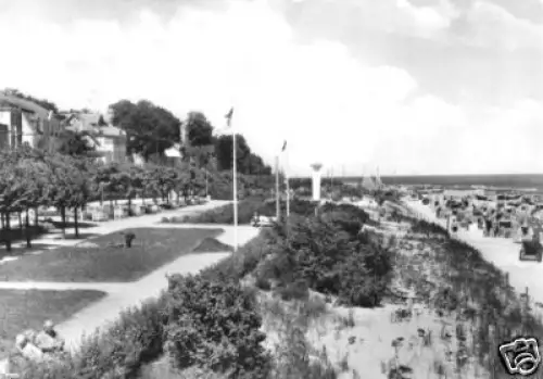 AK, Seebad Bansin, Usedom, Strandpromenade, 1966