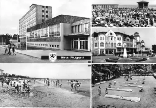 AK, Binz Rügen, fünf Abb., 1982