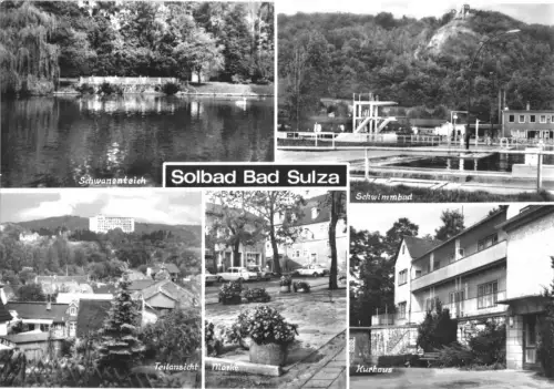 AK, Solbad Bad Sulza, fünf Abb., 1984