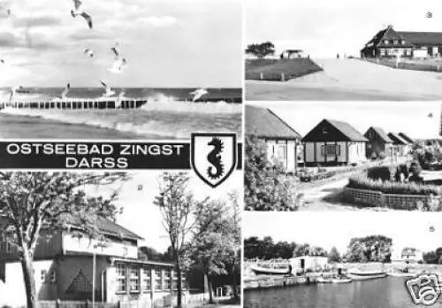 AK, Ostseebad Zingst Darß, fünf Abb., 1976