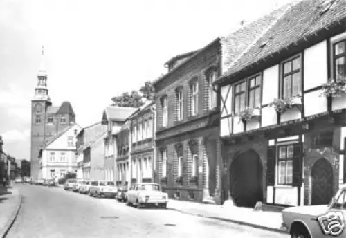 AK, Tangermünde Kr. Standal, Straßenpartie, 1985