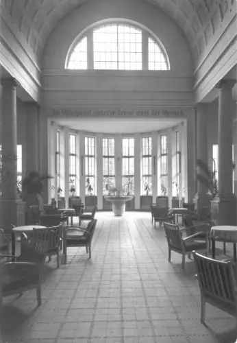AK, Bad Kösen, Brunnenhalle im Kurmittelhaus, 1989
