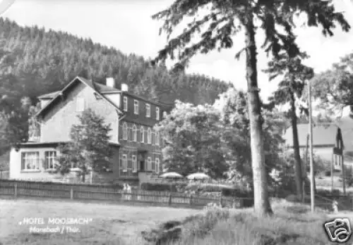 AK, Manebach Thür., Hotel Moosbach, 1963