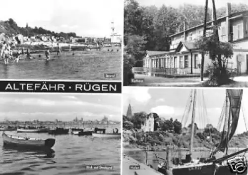 AK, Altefähr Rügen, vier Abb., 1977
