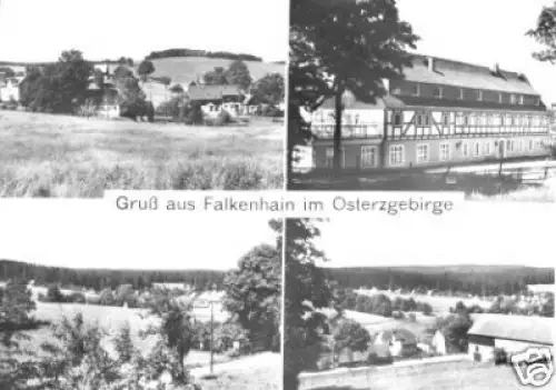AK, Falkenhain Osterzgeb., vier Abb., 1982