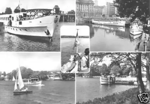 AK, Berlin, Weiße Flotte, fünf Abb., 1960