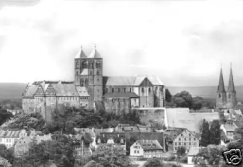 AK, Quedlinburg, Bl. v. d. Altenburg zum Schloß, 1971