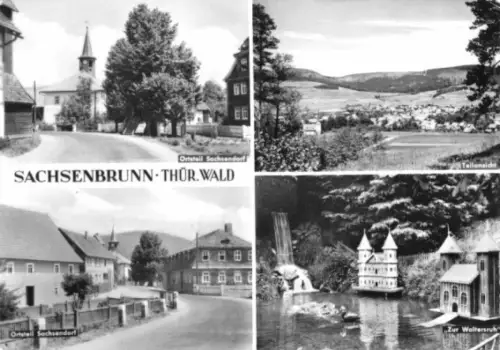 AK, Sachsenbrunn Thür. Wald, vier Abb., 1970
