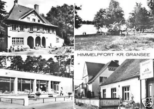 AK, Himmelpfort Kr. Gransee, vier Abb., u.a. Kaufhalle
