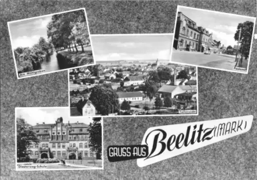 AK, Beelitz Mark, vier Abb., gestaltet, 1965