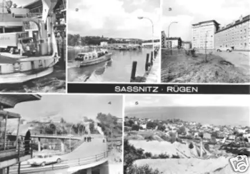 AK, Sassnitz Rügen, fünf Abb., 1978