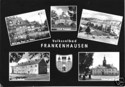 AK, Bad Frankenhausen, fünf Abb., gestaltet, 1966