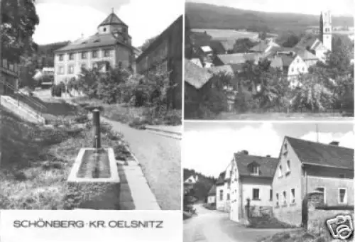 AK, Schönberg Kr. Oelsnitz, drei Abb., 1982