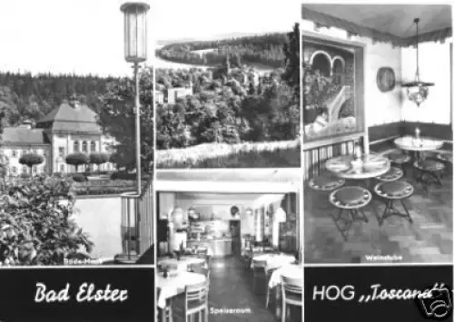 AK, Bad Elster, HOG "Toscana", vier Abb., 1978