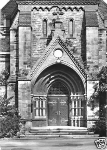 AK, Bad Elster, Trinitatiskirche, Haupteingang, 1982