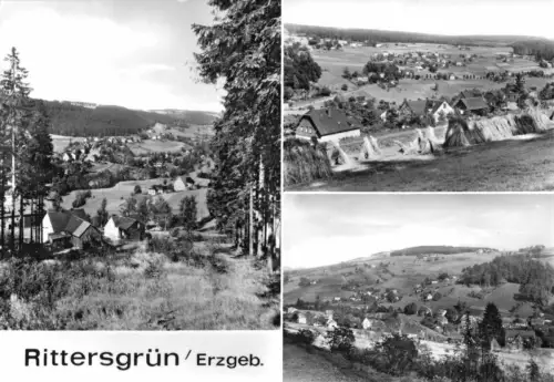 AK, Rittersgrün Erzgeb., drei Abb., 1977