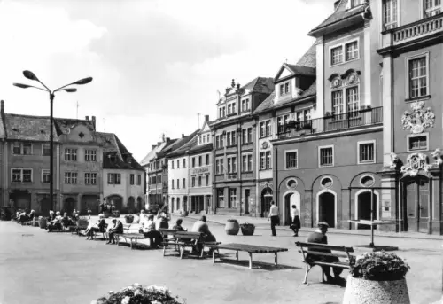 AK, Löbau, Platz der Befreiung, belebt, 1980