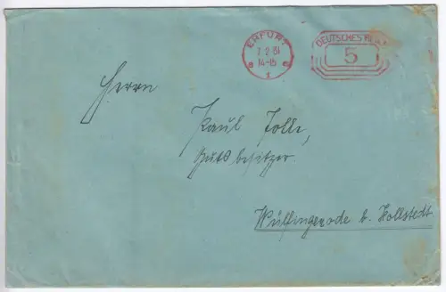 PFS, Erfurt, o Erfurt 1, 7.2.31