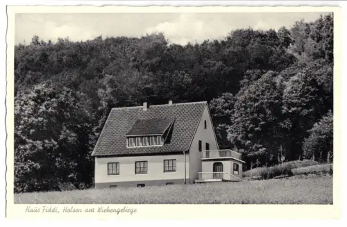 AK, Holsen am Wiehengebirge über Löhne, Pension Haus Fiddi, um 1938