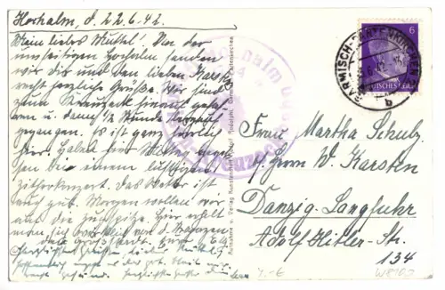 AK, Garmisch-Partenkirchen, Hochalm mit Wetterstein, 1942