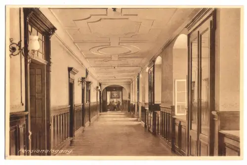 AK, Offenburg Baden, Lehr- und Erziehungsinstitut, Pensionatsgang, um 1940