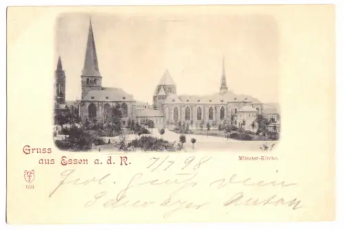 AK, Essen a.d. Ruhr, Münster-Kirche, 1898