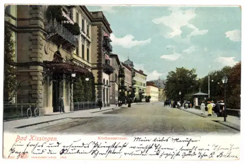 AK, Bad Kissingen, Kurhausstr., 1903
