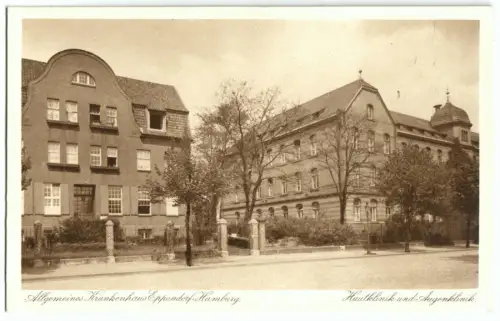 AK, Hamburg Eppendorf, Allg. Krankenhaus, Haut- und Augenklinik, um 1930