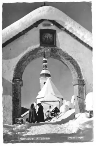 AK, Ramsau, Ramsauer Kirchlein, 1954