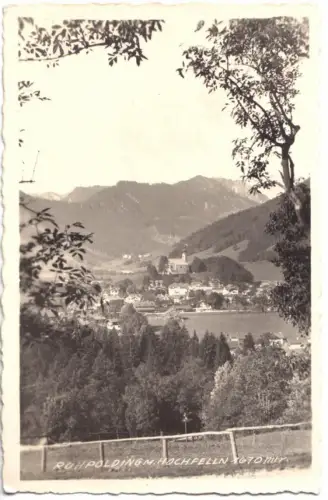 AK, Ruhpolding, Totale mit Hochfelln, Echtfoto, 1951