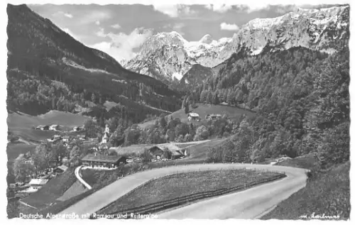 AK, Deutsche Alpenstr. mit Ramsau und Reiteralpe, 1962
