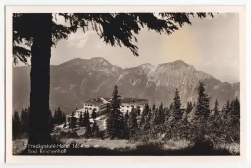 AK, Bad Reichenhall, Predigtstuhl-Hotel, um 1956