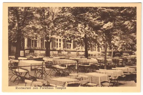 AK, Potsdam, Gasthaus Templin, Restaurantgarten, 1928