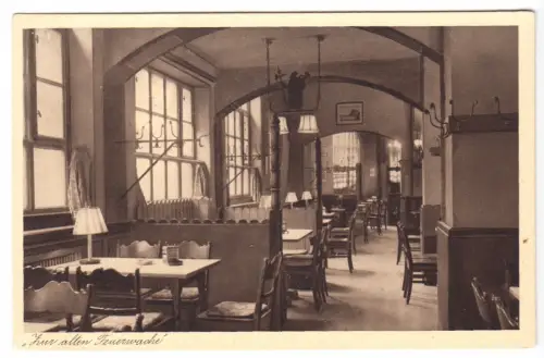 AK, Berlin Mitte, Gaststätte "Zur alten Feuerwache", Gastraum, um 1925