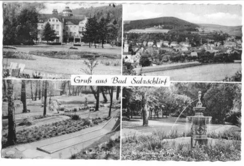 AK, Bad Salzschlirf, vier Abb., 1962