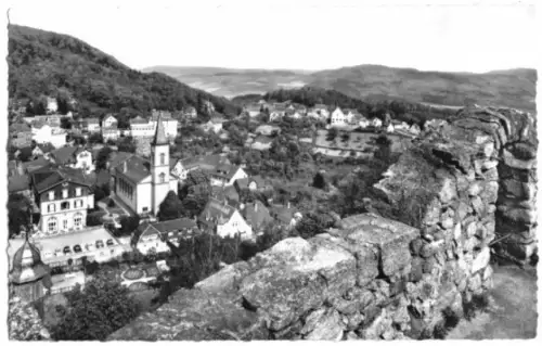 AK, Lindenfels Odw., Blick von der Burg, 1968