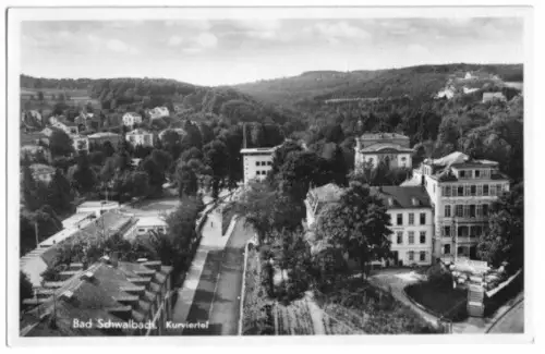 AK, Bad Schwalbach, Partie im Kurviertel, um 1955