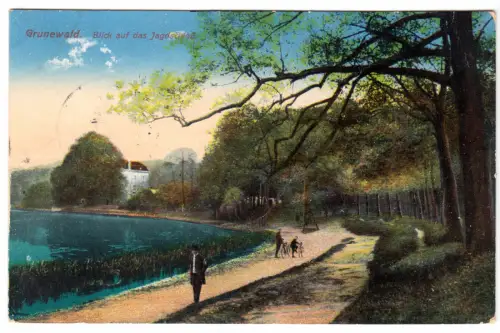 AK, Berlin Grunewald, Blick zum Jagdschloß, 1916