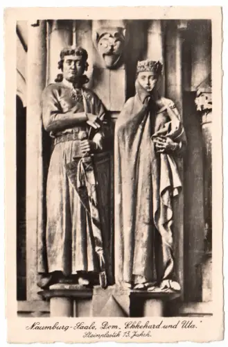 AK, Naumburg Saale, Dom, Eggehardt und Uta, 1940