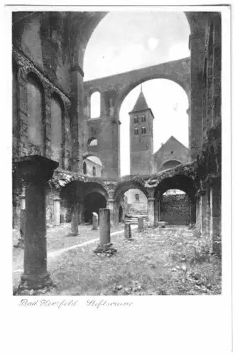 AK, Bad Hersfeld, In der Ruine der Stiftskirche, um 1953