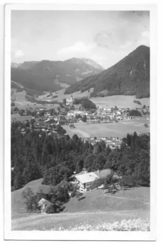 AK, Ruhpolding Obb., Teilansicht, Echtfoto, um 1953