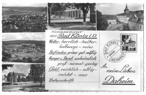 AK, Bad König, im Odenwald, 5 Abb. ca., 1969