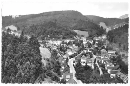 AK, Bad Grund Oberharz, Blick vom Knesebeck, um 1960