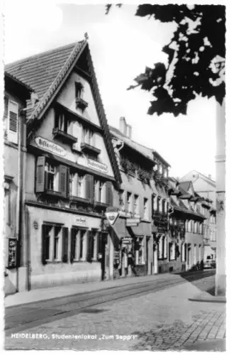 AK, Heidelberg, Studentenlokal "Zum Sepp'l", um 1960