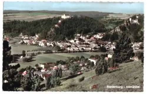 AK, Riedenburg i. Altmühltal, Teilansicht, um 1962