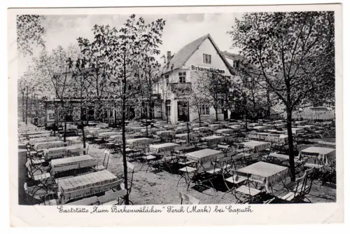 AK, Ferch Kr. Potsdam, Gaststätte "Zum Birkenwäldchen", 1941, Feldpoststempel